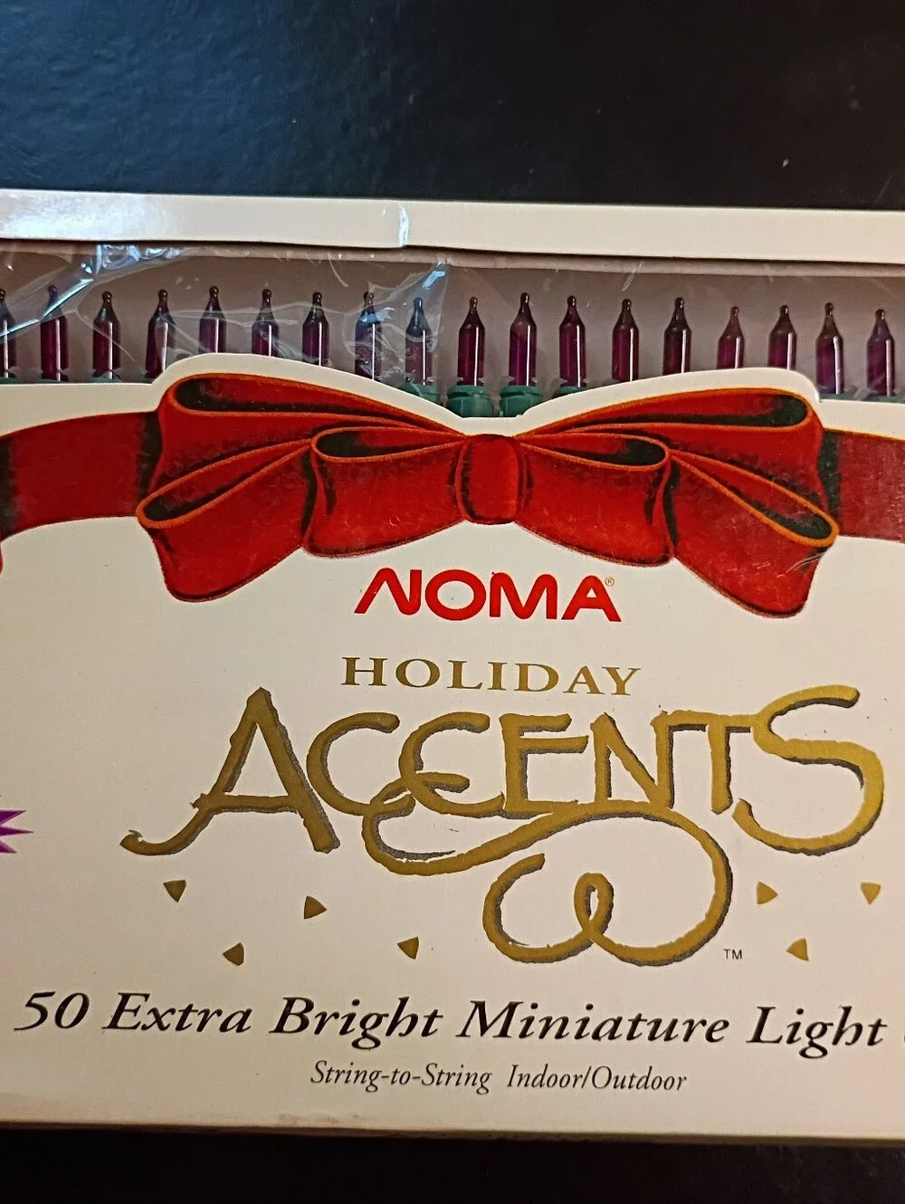Holiday Accents Red Miniature String Lights